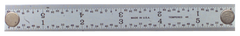 #262-018MG - 18'' Long - E/M Graduation - 1-1/8'' Wide - Rigid Magnet Rule - Benchmark Tooling