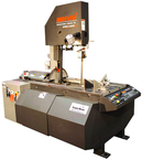 Mark III 18 x 22 Capacity Vertical Production Bandsaw with 3° Forward Canted Column; 60° Miter Capability; Variable Speed (50 TO 450SFPM); 24 x 33" Work Table; 5HP; 3PH 480V - Benchmark Tooling
