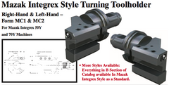 Mazak Integrex Style Turning Toolholder (Form MC2 Left-Hand) - Part #: CNC86 M32.6032L (Bottom) - Benchmark Tooling
