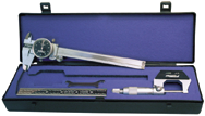 Kit Contains: 0-1" Micrometer; 6" Black Face Dial Caliper; 6" Flexible EZ Read 4R Rule; Protective Case - Machinist Universal Measuring Set - Benchmark Tooling