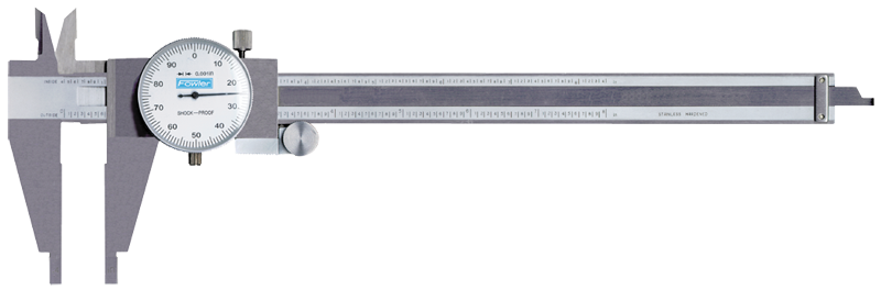 0 - 12'' Measuring Range (.001" Grad.) - Dial Caliper - #52-025-112 - Benchmark Tooling