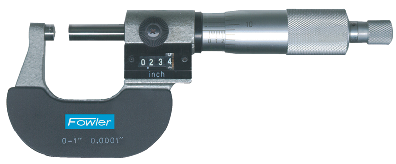 2 - 3'' Measuring Range - .0001" Graduation - Ratchet Thimble - Carbide Face - Digital Outside Micrometer - Benchmark Tooling