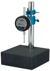 Kit Contains: Granite Base with .0005/.01mm Electronic Indicator - Granite Stand with Indi-X Blue Electronic Indicator - Benchmark Tooling