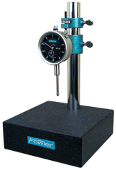 Kit Contains: Granite Base & 1" Travel Indicator; .001" Graduation; 0-100 Reading - Granite Stand with Dial Indicator - Benchmark Tooling