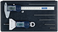 Kit: 6"/150mm Poly-Cal Caliper and Xtra-Value Depth Gage - Xtra Value Depth Gage & Poly Cal Kit - Benchmark Tooling