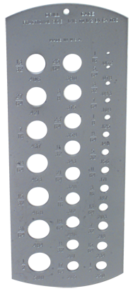 #5052 - 1/16 to 1/2" - Drill Gage - Benchmark Tooling