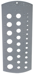 #5052 - 1/16 to 1/2" - Drill Gage - Benchmark Tooling