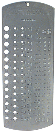 #5075 - 1 to 5.9 mm - Drill Gage - Benchmark Tooling