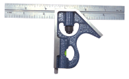 #7125-150H - 150mm - Metric Graduation - Regular Blade - 3 Piece Combinatioin Square Set - Benchmark Tooling