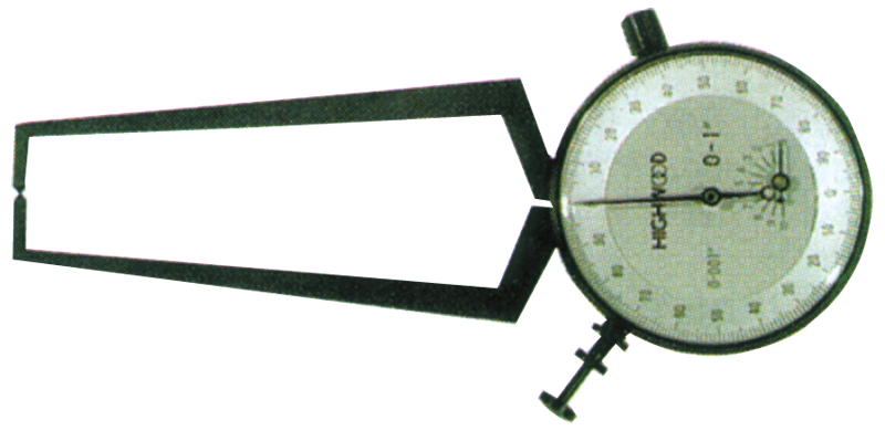 #EC37 - .375 - 1.375'' Range - .001'' Graduation - Dial Face External Caliper Gage - Benchmark Tooling