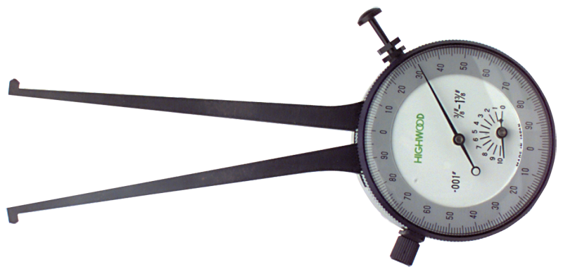 #IC362 - 3.625 - 4.625'' Range - .001'' Graduation - Dial Face Internal Caliper Gage - Benchmark Tooling