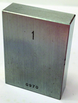 .080" - Certified Rectangular Steel Gage Block - Grade 0 - Benchmark Tooling