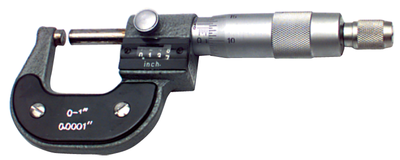 3 - 4'' Measuring Range - .0001 Graduation - Ratchet Thimble - Carbide Face - Digital Outsite Micrometer - Benchmark Tooling