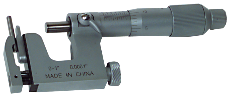 1 - 2'' Measuring Range - .0001 Graduation - Friction Thimble - Carbide Face - Mutli-Anvil Micrometer - Benchmark Tooling