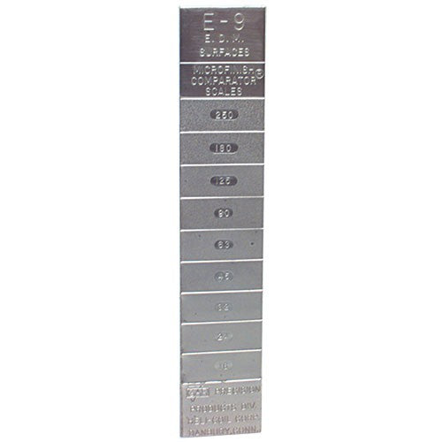 Microfinish Surface Comparator - Model E9–9 Specimens for Checking Varied Roughness Results