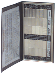 #16008 - 30 Specimans for Checking Varied Roughness Results - Microfinish Surface Comparator - Benchmark Tooling