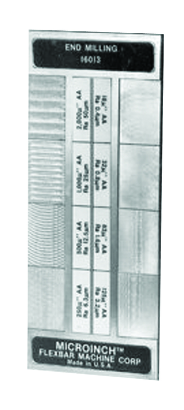 #16009 - 8 Specimans for Checking Surface Grinding Roughness Results - Microinch Comparator Plate - Benchmark Tooling