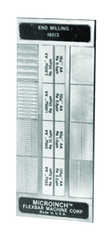 #16015 - 8 Specimans for Checking Horizontal Milling Roughness Results - Microinch Comparator Plate - Benchmark Tooling