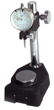 4-1/4 x 5-1/2" Base Size - Steel Check Stand Indicator Holder with Serrate Anvil - Benchmark Tooling