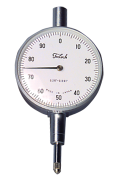 .500 Total Range - White Face - AGD 2 Dial Indicator - Benchmark Tooling