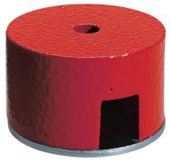 1-1/4'' Diameter Round; 14 lbs Holding Capacity - Button Type Alnico Magnet - Benchmark Tooling