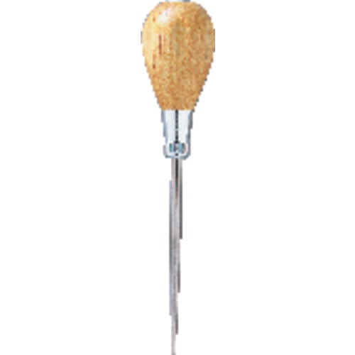 ‎818 General Hardwood Handle Scratch Awl - 6-1/2″ Overall Length Alloy Steel Tip - Benchmark Tooling