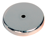 Low Profile Cup Magnet - 2-5/8'' Diameter Round; 100 lbs Holding Capacity - Benchmark Tooling