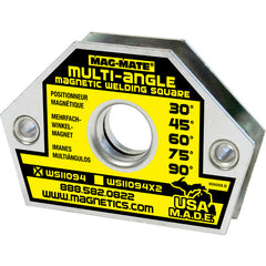 Magnetic Welding Square - 10 Angle-3 3/8″ × 1/2″ × 2 9/16″-23 lbs Holding Capacity - Benchmark Tooling