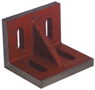 4-1/2 x 3-1/2 x 3" - Machined Webbed (Closed) End Slotted Angle Plate - Benchmark Tooling