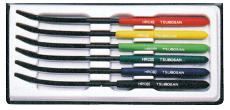 #FHC6 Hardness Testing Files-6 Piece Set - Hardness Tester Accessory - Benchmark Tooling