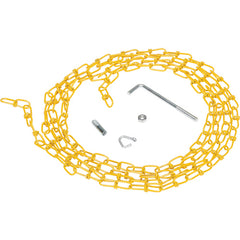 Double Loop Coil Chain Yellow W/Hanger 15Ft - Exact Industrial Supply