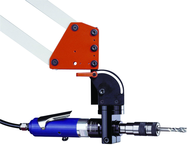 Horizontal/Vertical motor bracket for the 300 rpm pneumatic tapping motor and the Universal-Tap electric motor. - Benchmark Tooling