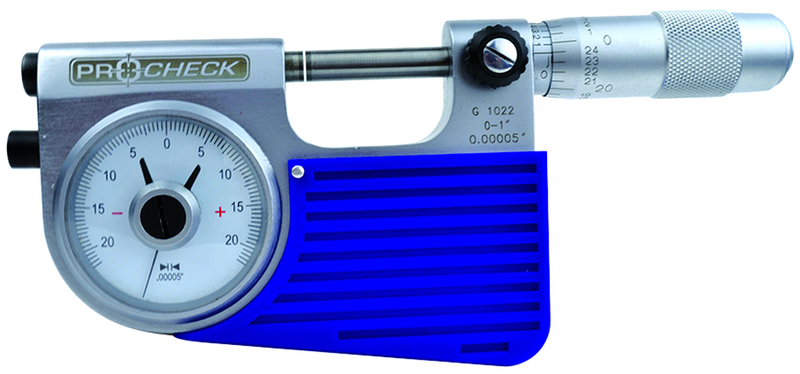 Indicating Micrometer - 0-1" Range - .00005" Graduation - Benchmark Tooling