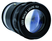 LED 10x Loupe - With inch, mm, Fraction, Angle, Diameter Scale - Benchmark Tooling