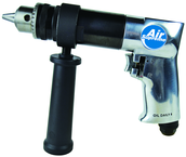 #7550 - 1/2'' Chuck Size - Non-Reversing - Air Powered Drill - Benchmark Tooling