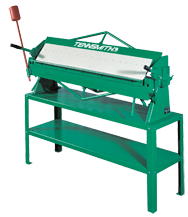 Box & Pan Hand Brake  - #HBU48-16 - 48-1/4'' Working Length - 16 Gauge Capacity (Mild Steel) Stand Included ( 48S) - Benchmark Tooling