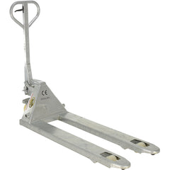 Galvanized Steel Pallet Truck 20 × 48 - Exact Industrial Supply