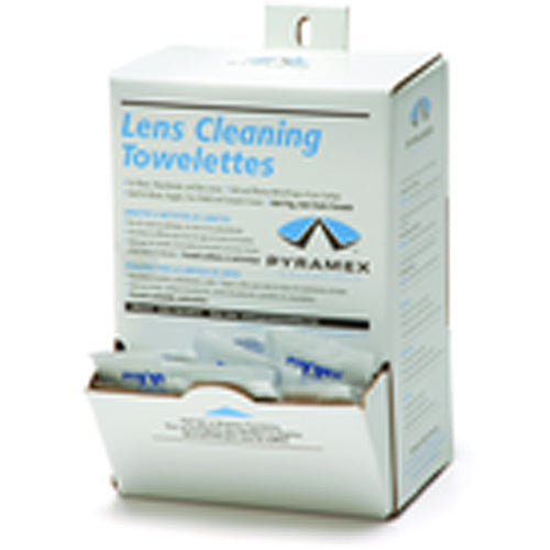 Lens Cleaner: 100 Wipe Count, Individually Wrapped, Pre-Moistened, 8 in (W) × 5 in (L) Wipe Size - Benchmark Tooling