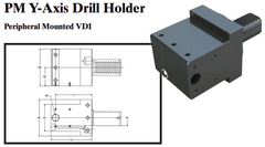 PM Y-Axis Drill Holder (Peripheral Mounted VDI) - Part #: PM59.4012D - Benchmark Tooling