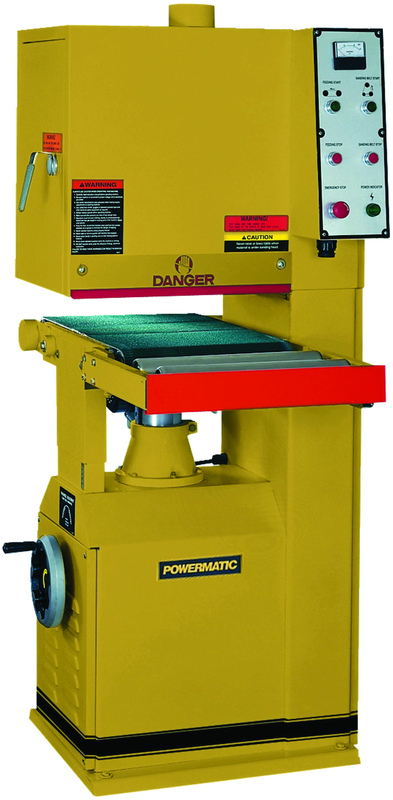 Model 1632 Open End Belt Sander, 5HP, 1Ph, 230V (1/4HP, 1Ph Feed Motor) - Benchmark Tooling