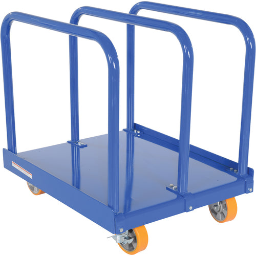 Heavy Duty Panel Cart 4K 6 × 2 Poly (Orange) - Exact Industrial Supply