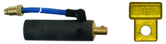 DA-1820L Dinse Machine Plug With Auxiliary Hose - Benchmark Tooling