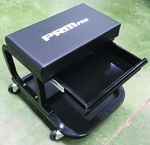 Mechanic's Roller Shop Stool with Drawer - Benchmark Tooling
