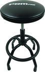 Shop Stool Heavy Duty- Air Adjustable with Round Foot Rest - Black - Benchmark Tooling