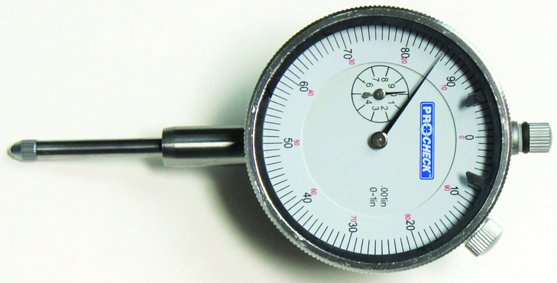 0-1" .001" Dial Indicator - White Face - Benchmark Tooling