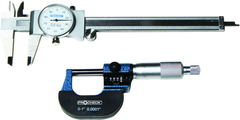 0-1" Outside Micrometer And 0-6" Dial Caliper in Case - Benchmark Tooling