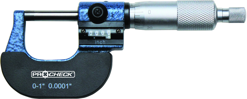 0 - 1" .0001" Graduation Mechanical Digital Outside Micrometer - Benchmark Tooling