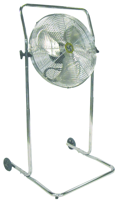18" High Stand Commercial Pivot Fan - Benchmark Tooling