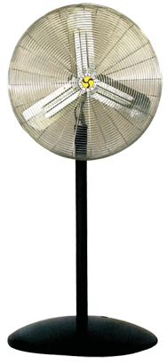 24" Adjustable Pedestal Commercial Fan - Benchmark Tooling