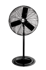 30" Oscillating Pedestal Fan (90° oscillation); 3-speed; 1/4 HP; 120V - Benchmark Tooling